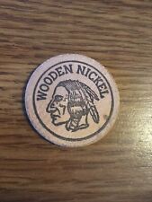 Vintage WOODEN NICKEL: Mono County Courthouse Souvenr 1861-1961 picture