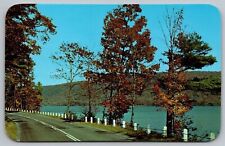 Cooperstown New York Otsego Lake Scenic Lakeside Landscape Chrome Postcard picture