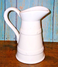 Vintage White Ceramic Country Farm Lord Nelson Ware   Jug made in England used picture