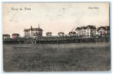 1911 View of Tour De Peilz Villas Wood Switzerland Antique Posted Postcard picture