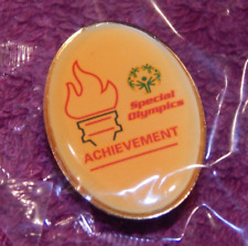Vintage Special Olympics Pin Achievement Factory Sealed picture
