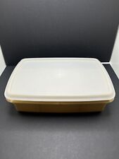 Vintage Gold Tuppercraft Stow N Go 767-1 And Tupperware Clear Lid picture