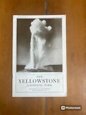 YELLOWSTONE National Park Vintage Booklet Brochure Map Travel picture