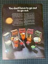 Vintage 1968 Tonight Instant Cocktail Mix Print Ad picture