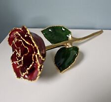 The Eternity Rose Red Glazed & Dipped Gold picture