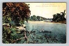 Wabash IN-Indiana, Scenic Aerial View, Lake View, Vintage Postcard picture