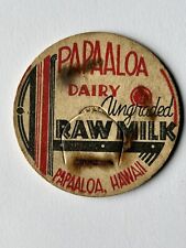 Rare Original Milk Bottle Cap PAPAALOA DAIRY HAWAII Unused Old Stock Caps picture