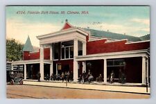 Mt Clemens MI-Michigan, Fountain Bath House, Antique, Vintage c1918 Postcard picture