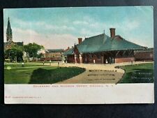 Postcard Cohoes NY - c1900s Delaware and Hudson Railroad Depot picture