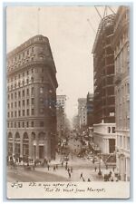 1909 Post St. West From Market San Francisco California CA RPPC Photo Postcard picture