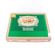 La Aurora Tubos Doble Figurado Emerald Empty Wooden Cigar Box 10