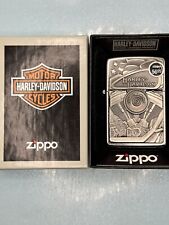 2021 Harley Davidson Engine Surprise Eagle Emblem Chrome Zippo Lighter NEW picture