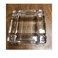 Vintage Art Deco Astray Square Slotted, Crystal Look Essential Cave Ware Collect picture
