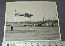 Airplane Flying Over Football Field FLINT MICHIGAN Dated 1969 Photo Photograph picture