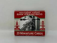 Vintage, Lot of 20 Miniature Cards, Souvenir Views San Francisco 1945 picture