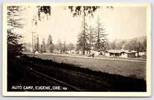 Postcard RPPC, Auto Camp, Eugene Oregon Unposted picture
