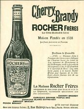 Cherry-Brandy Rock Brothers 1908 - 1909 Magazine Issue Antique Alcohol Advertisement picture