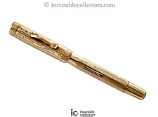 RARE MONTBLANC N 1  MULTIFACET GOLD LEVER FILLER FOUNTAIN PEN 1920 picture