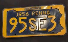 Penna 1950's License Plate/Man Cave Collector /vintage picture