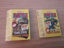 Original 1980's Barratt Battle Candy sticks Packets x 2 picture