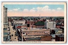 1918 Bird's Eye Showing Part Of Business Section Waco Texas TX Posted Postcard picture