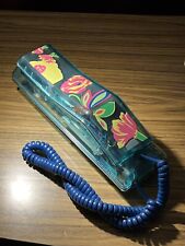 Swatch Twin Phone Clear Blue / Floral  80s  - Untested picture