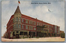 Benton Harbor MI Hotel Benton DB Postcard Postal Cancel 1915 Chicago IL picture