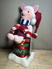 Telco Disney Motionette Piglet Animated Christmas Display Figure 16” Works Read picture