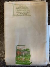 Antique Original Derryvale Genuine Irish Linen Tablecloth Floral Design picture