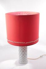 Beautiful 70er Years Table Lamp Iconic Design Red Large Umbrella picture