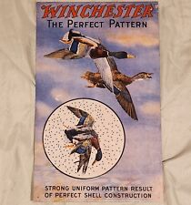 VINTAGE 1991 WINCHESTER THE PERFECT PATTERN HUNTING SHOTGUN SIGN DUCK SHELL OLIN picture