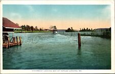 Steamboat Leaving Bay Naples Landing Me Maine Divided Back Postcard picture