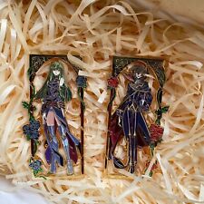 2PCS CODE GEASS Lelouch of the Rebellion  C.C. Metal Badge Pin Brooch Collection picture