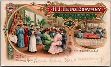 Postcard  HJ Heinz Co Pittsburgh PA Visitors' Sampling Room 1908 UDB Gd picture