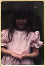 Vintage 35mm Photo Slide 1960s - Cute Girl In Pink Dress picture
