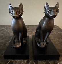 Vintage Artek Museum Replica Of Ancient Egyptian Cat Sculpture, Set Of 2 picture