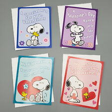 Vintage Snoopy Woodstock Valentines Day Cards with Envelopes Lot of 4 by Current picture