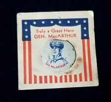 1948 Douglas MacArthur GREAT HERO Tab on Orig. Card ~ Republican Primary  picture