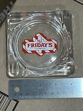 Vintage TGI Friday's Glass Ashtray Hard To Find - Defunct Restaurant- 4” Square picture