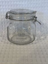 TITO’S Handmade Vodka Glass Storage Jar Flip Top Locking Lid Austin TX picture
