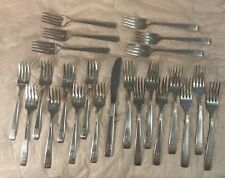 Vintage Lot 23 Pc Holiday Inn Flatware Innkare Hotel Plate 22 Forks 1 Knife NICE picture
