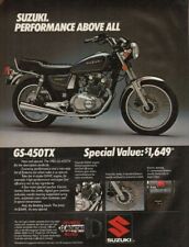 1982 Suzuki GS-450TX - Vintage Motorcycle Ad picture