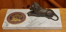 1995 Concours d'Elegance Meadow Brook Hall-White Marble-Award-Lion Sculpture picture