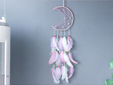 Crescent Moon Boho Baby Dream Catcher Bedroom Decor for Kids Mobile Wall hanging picture