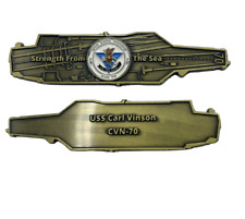 USS Carl Vinson (CVN-70) Challenge Coin - Carrier Shape picture