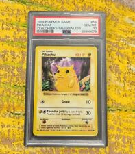 1999 Pokemon Cards PSA 10 Gem Mint Shadowless Pikachu Yellow Cheecks Eng picture