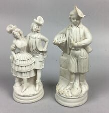 2 Antique Bisque Porcelain Figurines picture
