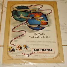 Vintage  Air France Travel Poster Airlines from Magazine picture