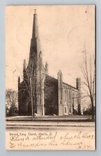 Oberlin OH-Ohio, Second Cong. Church, Exterior, Vintage Postcard picture
