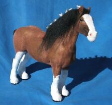 Vintage 1983-84 Breyer Flocked Bay Clydesdale Traditional Draft Sears 83FLK  picture